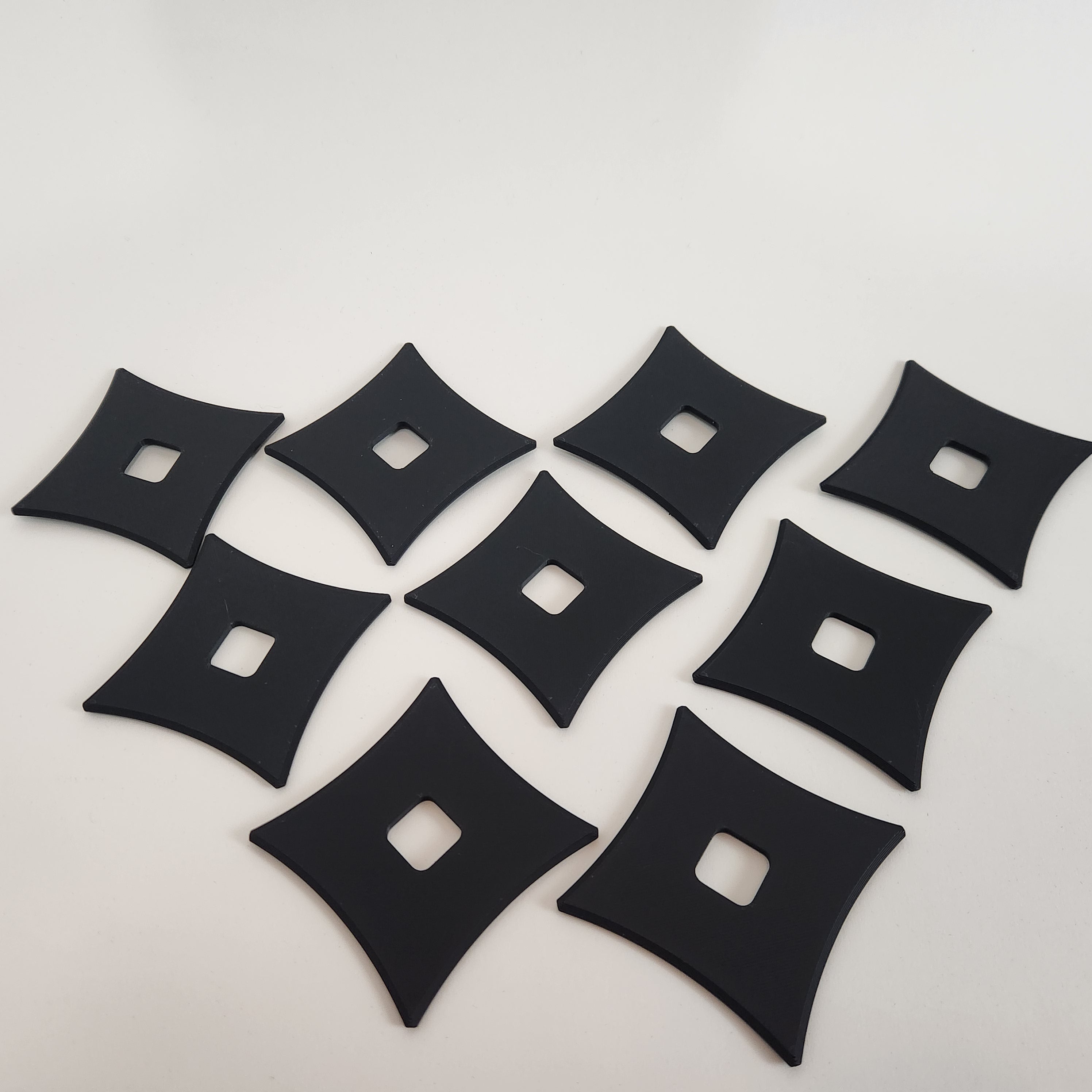 Plastic Senban Shuriken (set of 9)